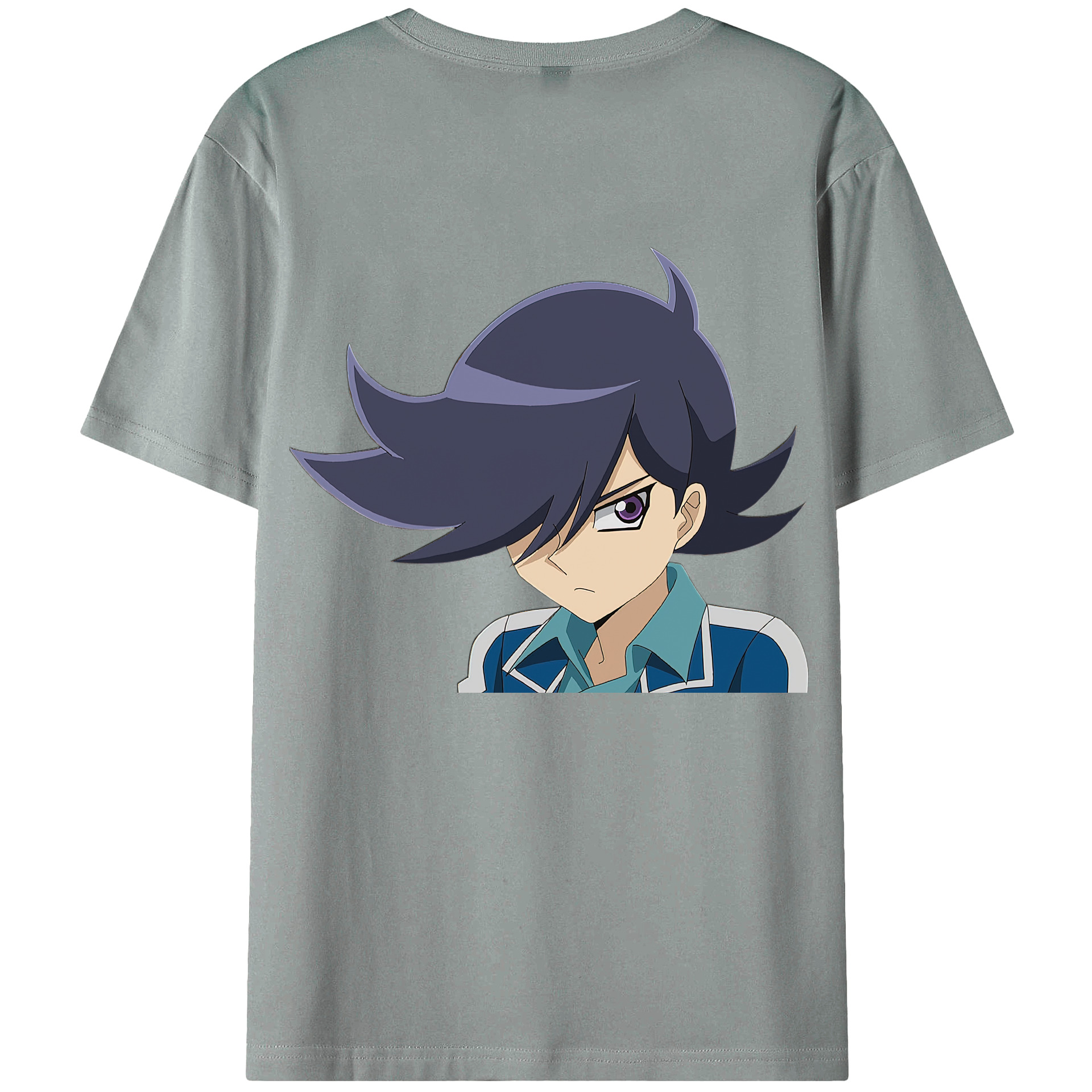 （画像用） 遊☆戯☆王 Yu-Gi-Oh! 綿100％ メンズ半袖Tシャツ（バックプリント） 通気性